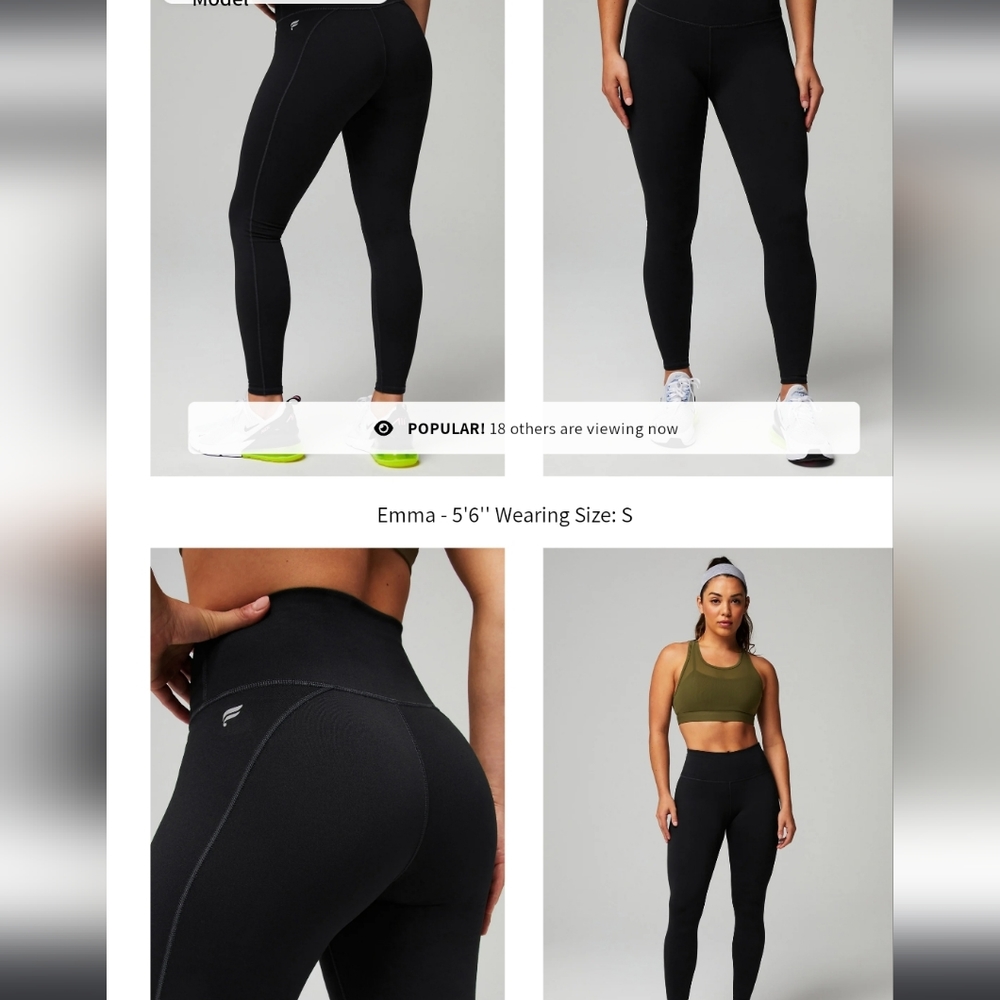 Fabletics - black powerhold leggings